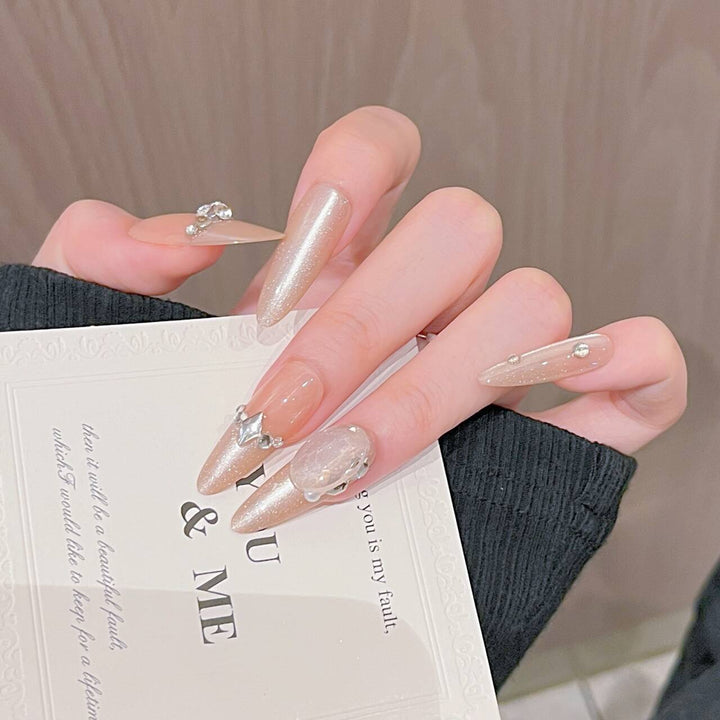 Premium Glittering Press-On Nail Extensions Kalsten