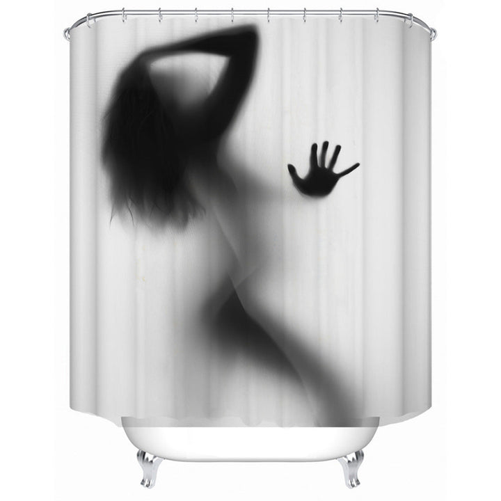 Artistic Silhouette Shower Curtain Kalsten