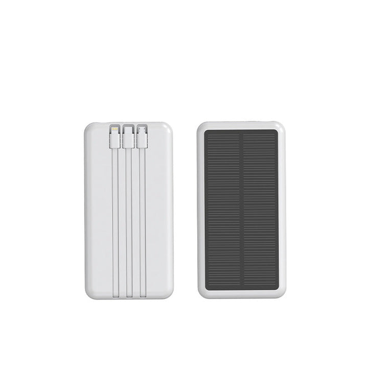 Solar Powerbank with Integrated Charging Cables Kalsten