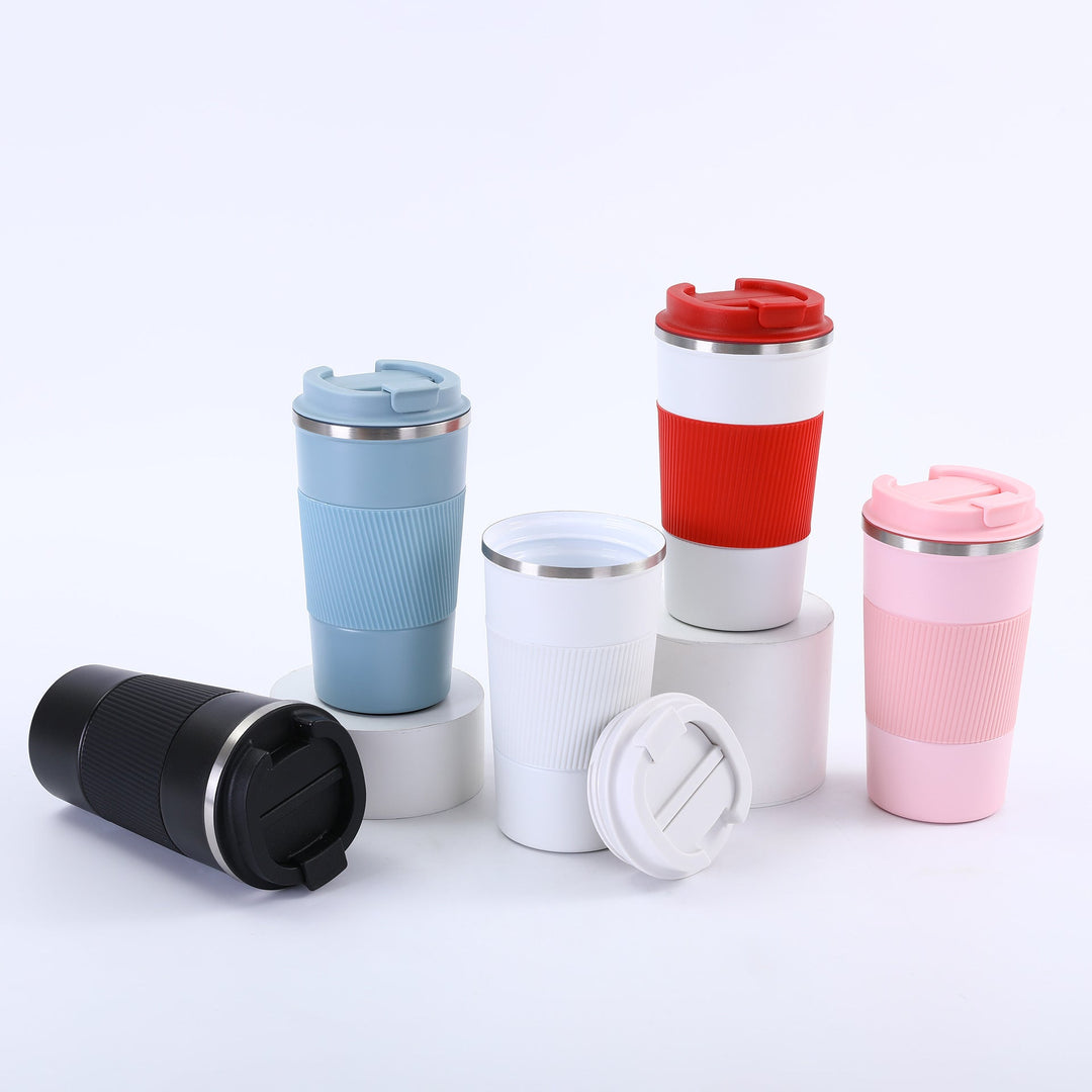 Ladies insulating cup with non-slip silicone sleeve Kalsten
