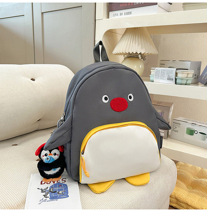 Children's Playful Penguin Design School Backpack