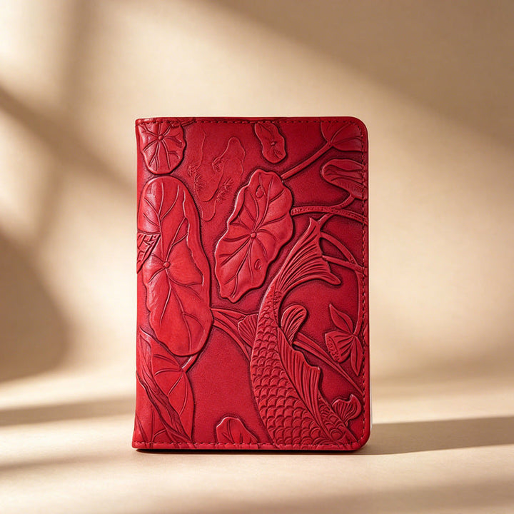 Women Faux Leather Wallet with Floral Embossing Kalsten