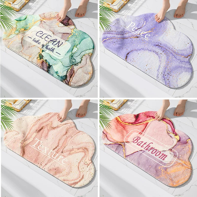 Plush Cloud Shaped Bath Mat Kalsten