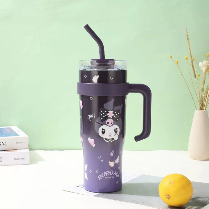 Women's insulated cup with integrated straw Kalsten