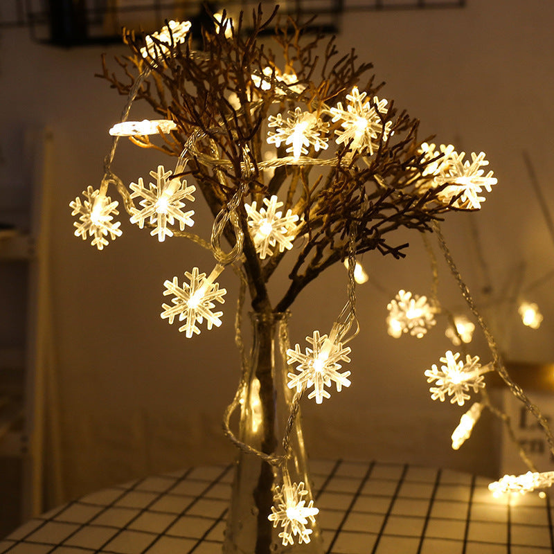 Decorative Snowflake LED String Lights Battery Powered Indoor Outdoor Fairy Kalsten