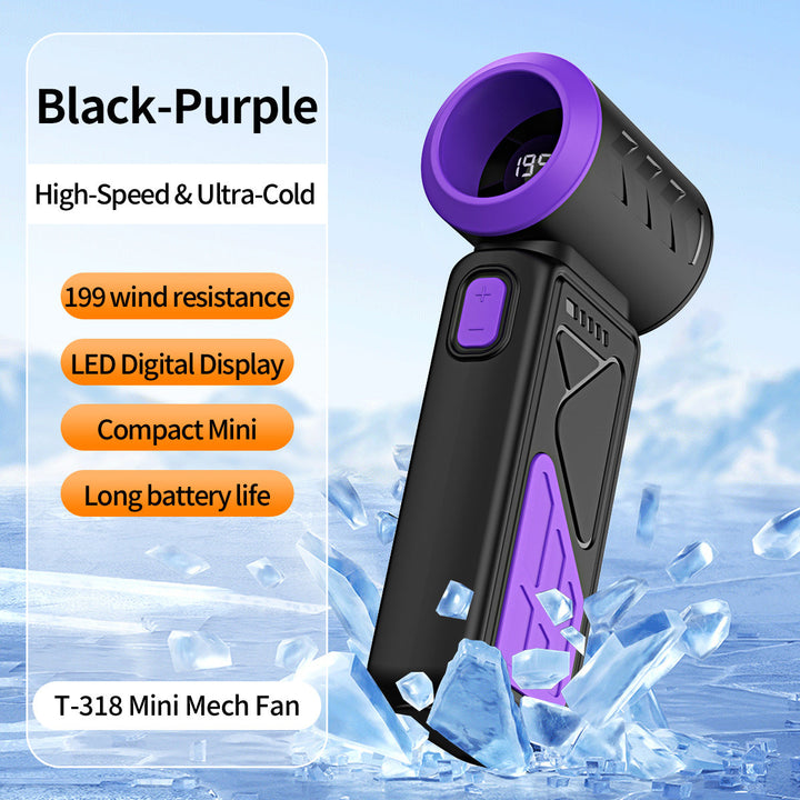 Women Portable Mini Fan with LED Temperature Display Kalsten