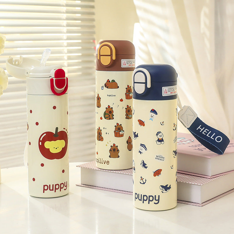 Women Insulated Drinking Bottle with Cute Animal Design Kalsten