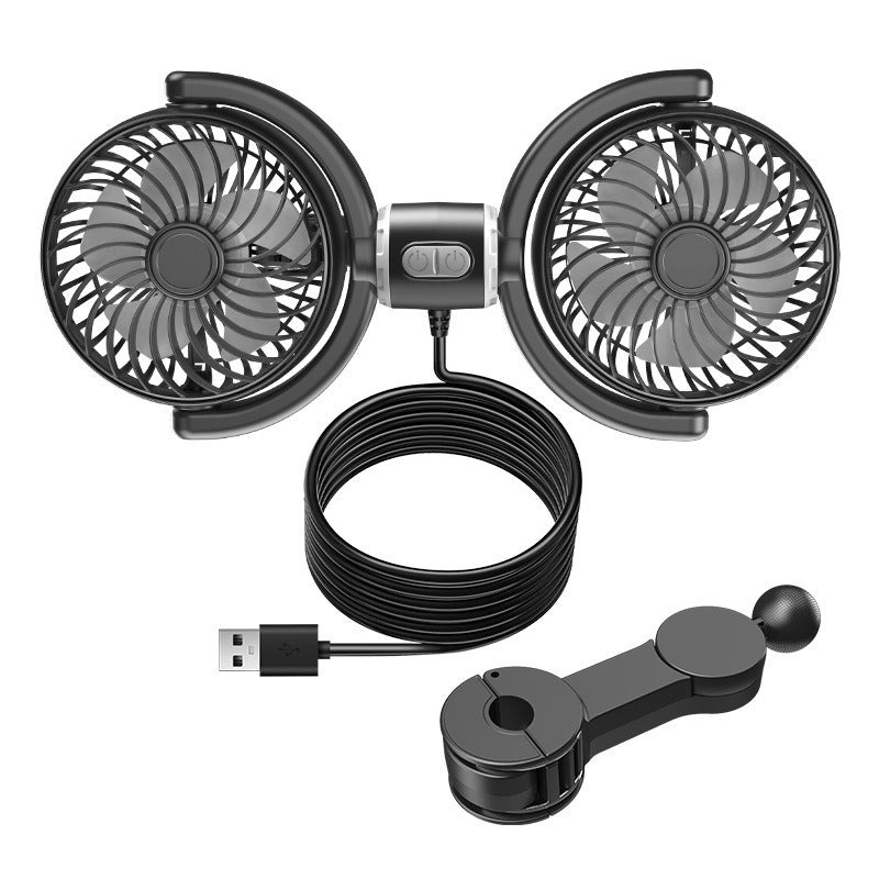 Adjustable Dual-Head Car Air Circulation Fan Kalsten