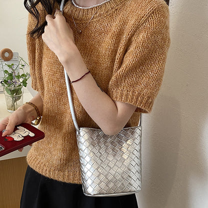 Woven Design Crossbody Handbag Acalora