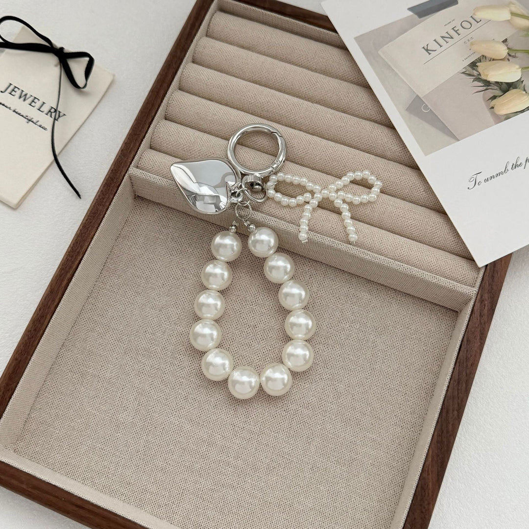Elegant Pearl Charm Keychain Kalsten