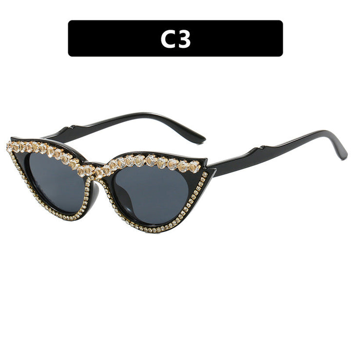 Women's Cat-Eye Sunglasses with Sparkling Rhinestones Kalsten