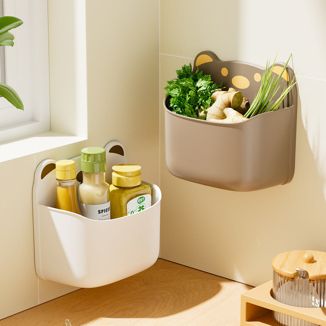 Wall-Mounted Cute Bear-Themed Storage Organizer Kalsten