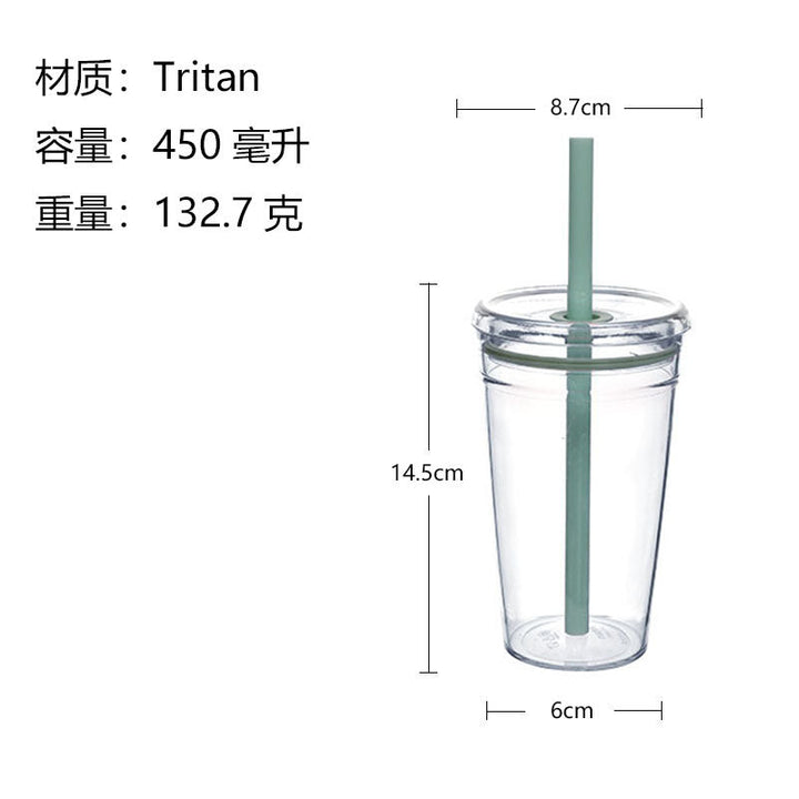 Ladies Insulated Drinking Cup with Sturdy Silicone Straw Kalsten