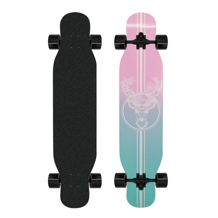 Artistic Lion-Emblazoned Longboard Kalsten