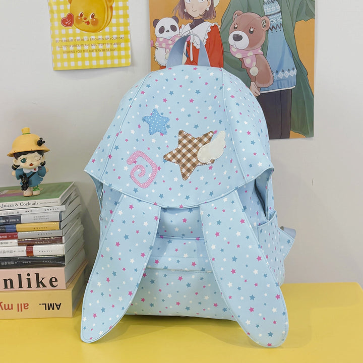 Cute Bunny Ear Patterned Backpack
