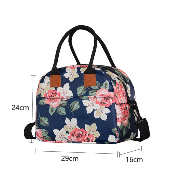 Ladies cooler bag with stylish floral pattern Kalsten
