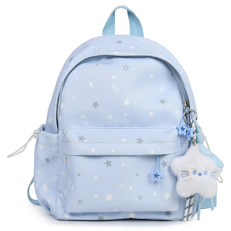 Starry Patterned Plush Backpack kalsten