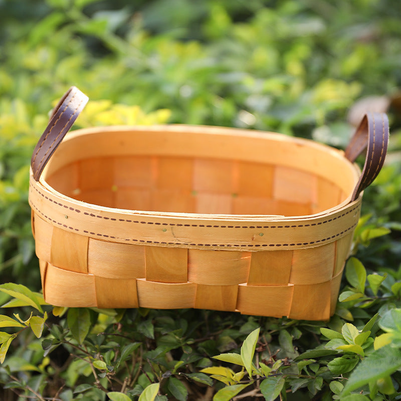 Unisex Handwoven Basket with Practical Carry Handle Kalsten
