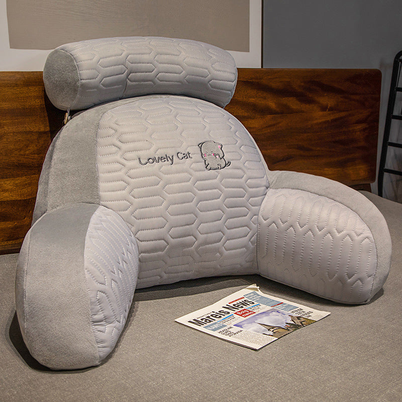Plush back support pillow with toast design Kalsten
