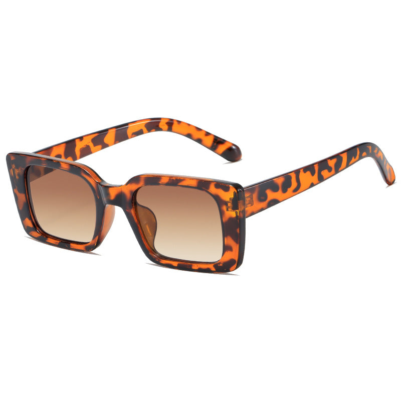 Women's fashionable square sunglasses with wide, glossy frame Kalsten