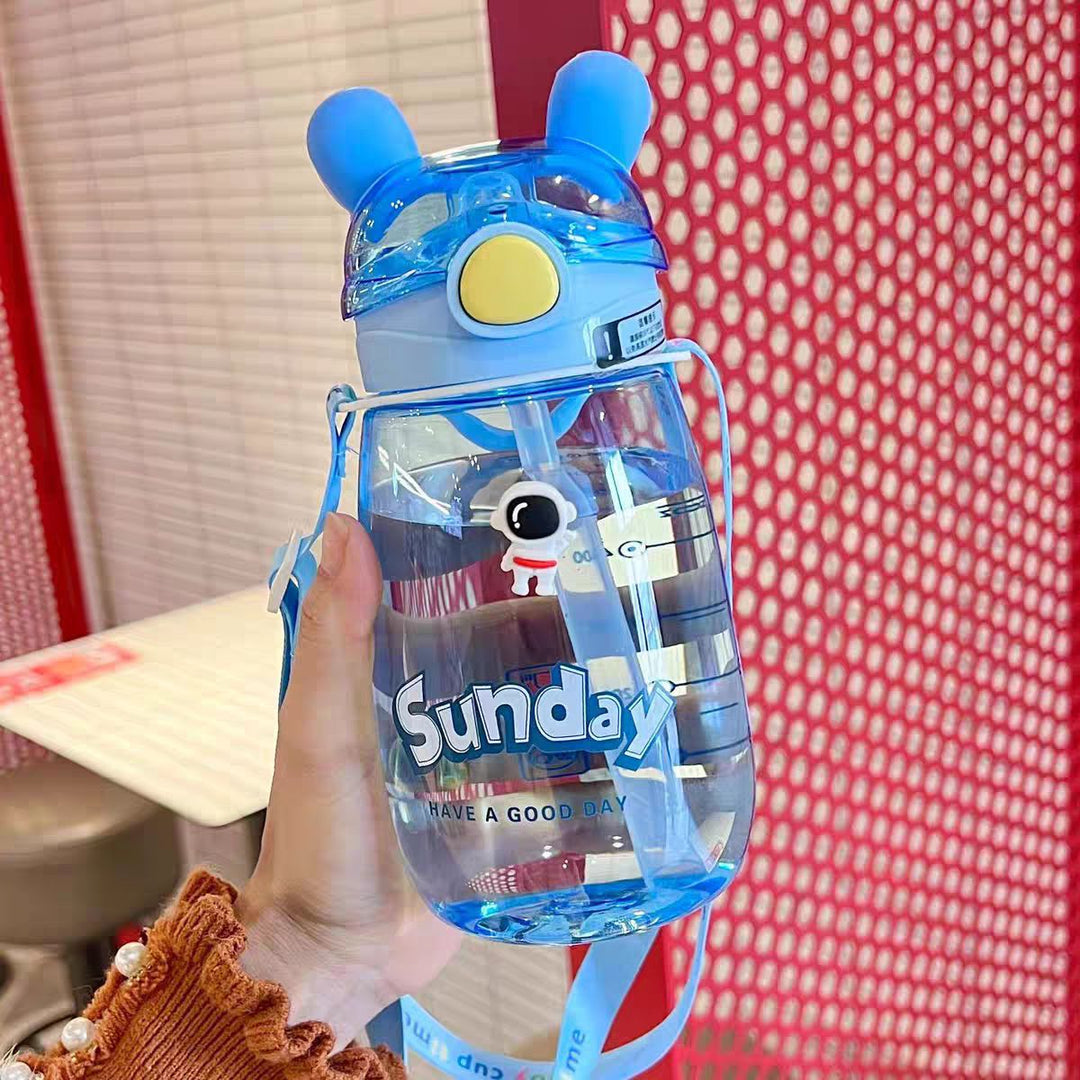 Ladies Animal-Friendly Water Bottle with Practical Straw Kalsten