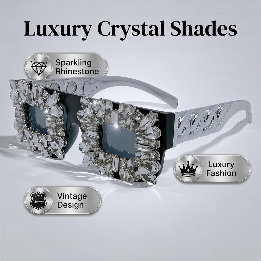 Women's sunglasses in vintage design with sparkling crystal embellishments Kalsten