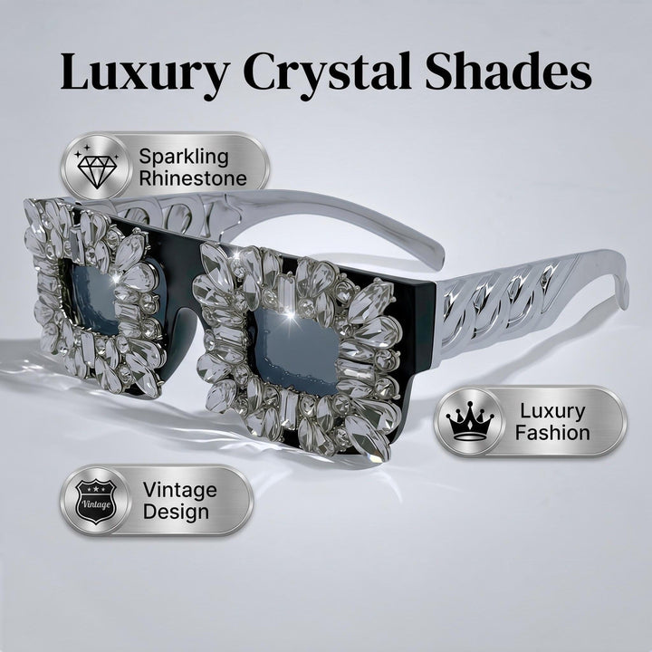 Women's sunglasses in vintage design with sparkling crystal embellishments Kalsten