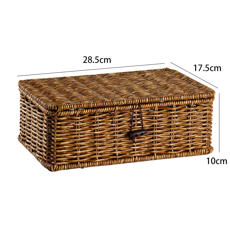 Handcrafted Natural Wicker Storage Chest Kalsten