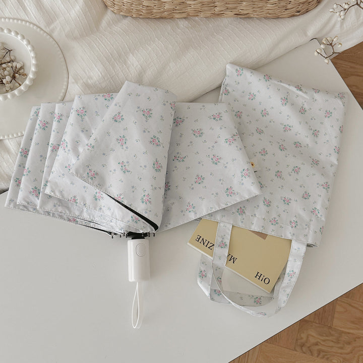 Women's Foldable Umbrella with Floral Pattern Kalsten