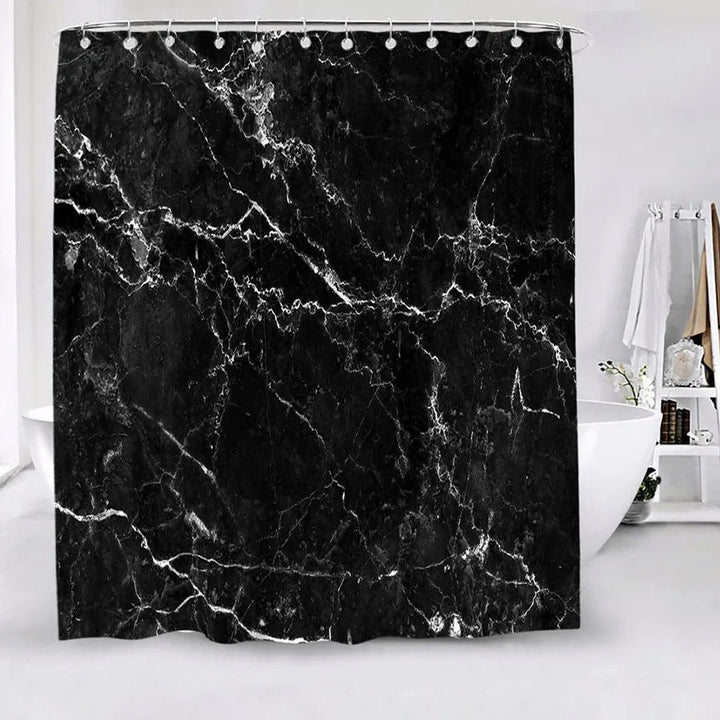 Marble Pattern Waterproof Shower Curtain Kalsten