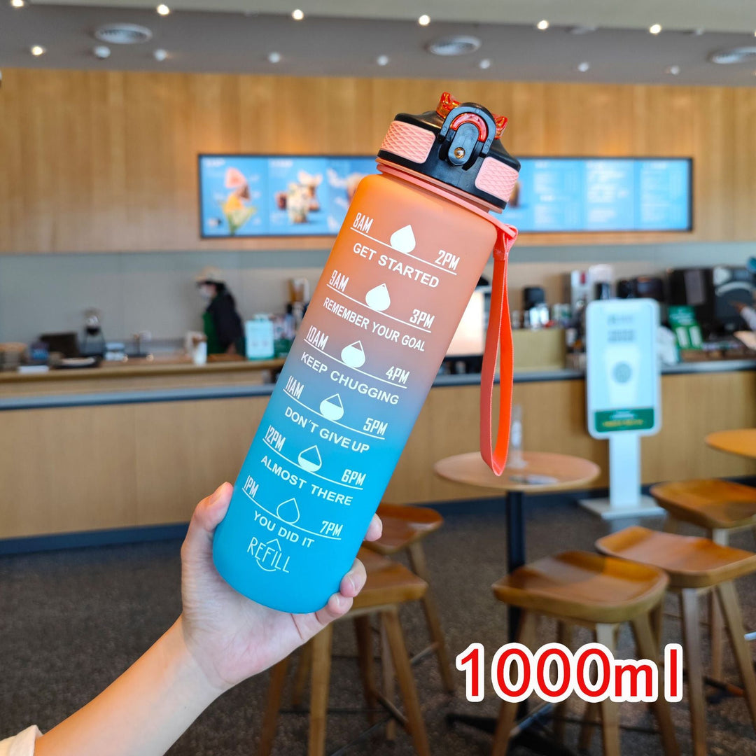 Ladies motivating water bottle with time markings Kalsten