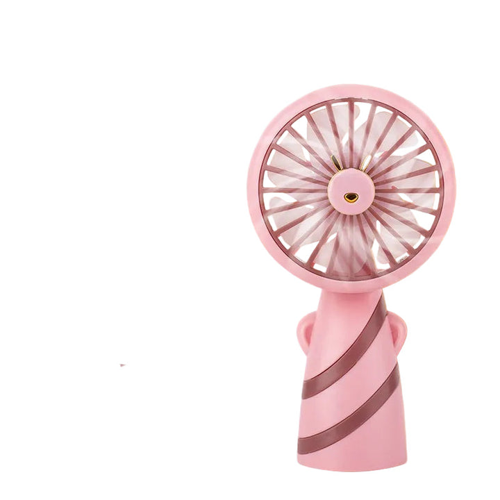 Women's Portable Mini Hand Fan with Animal Ears and USB Charging Function Kalsten