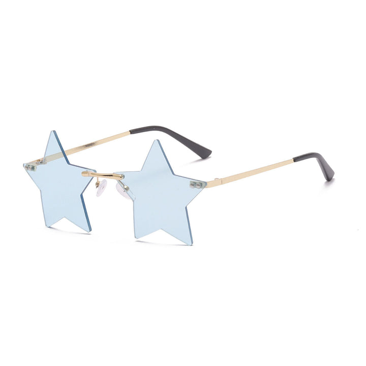 Women striking sunglasses with star-shaped frame and gradient lenses Kalsten