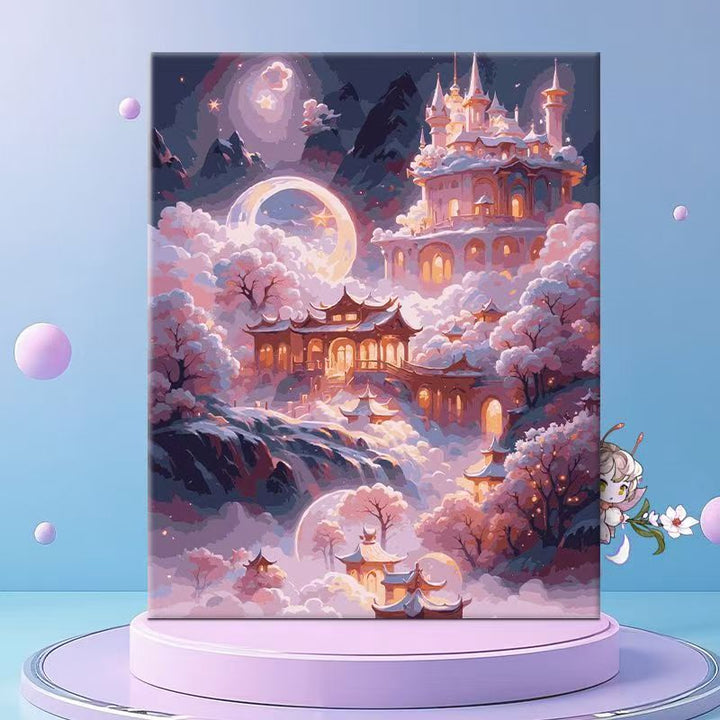 Whimsical Floral Fantasy Canvas Wall Art Kalsten