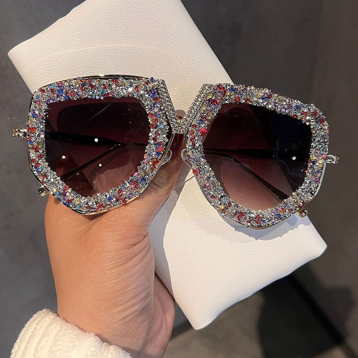 Ladies luxurious sunglasses with glamorous rhinestone frame Kalsten