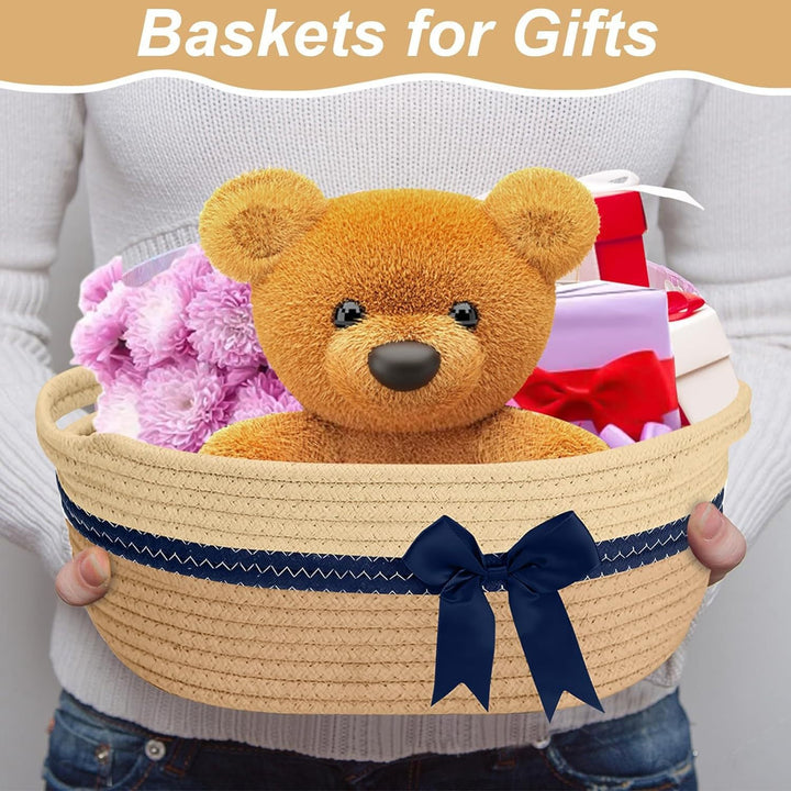 Women's decorative storage basket with bow accent Kalsten
