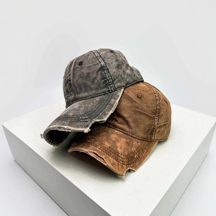 Men's Distressed Denim Baseball Hat Kalsten