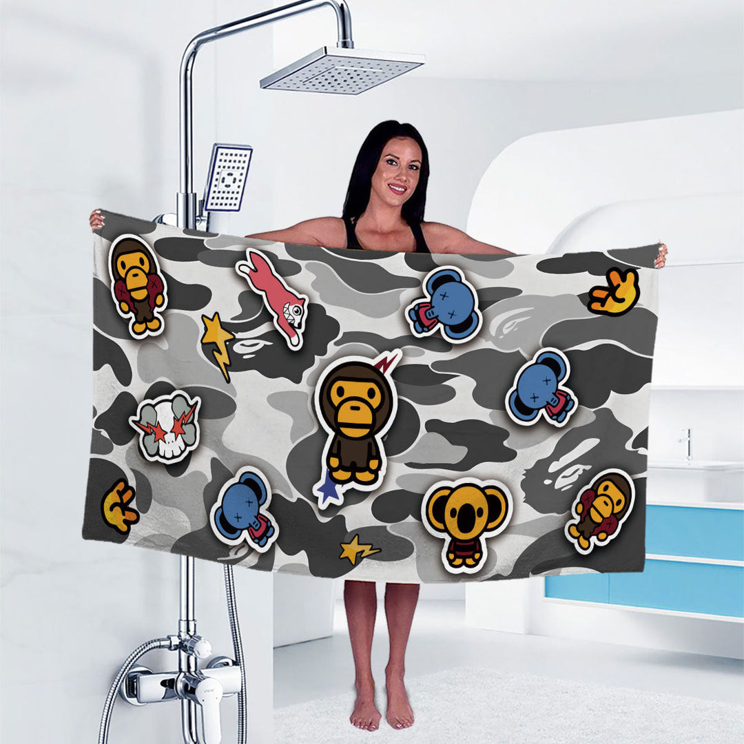 Artistic Cartoon-Themed Shower Curtain Kalsten