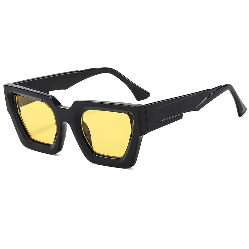 Ladies stylish square sunglasses in modern design with refined plastic frame Kalsten