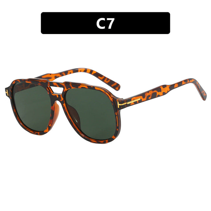 Women's fashionable sunglasses with polygonal frame and protective lenses Kalsten