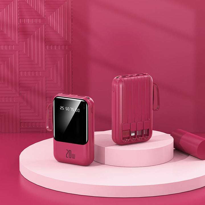 Portable power bank with state-of-the-art charging display and fast USB-C connection Kalsten