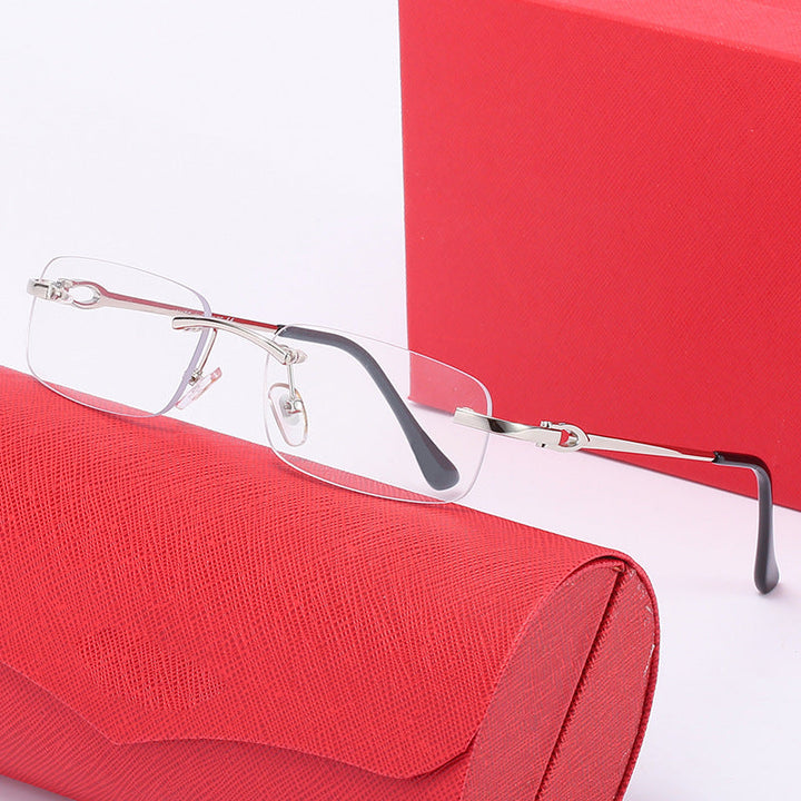 Women's elegant half-frame glasses with comfortable nose pads Kalsten