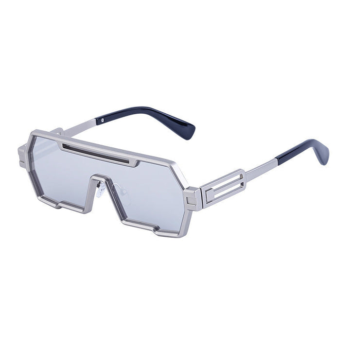 Women's fashionable sunglasses in a futuristic design with a wide frame Kalsten