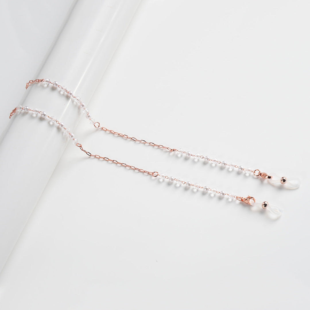 Elegant Pearl-Accented Eyewear Chain Kalsten