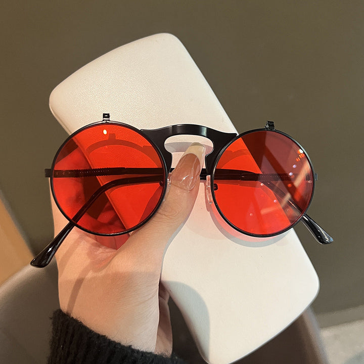 Ladies Round Designer Sunglasses with Innovative Frame Kalsten
