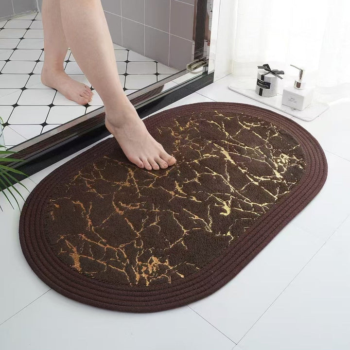 Luxurious Marble Pattern Bath Mat