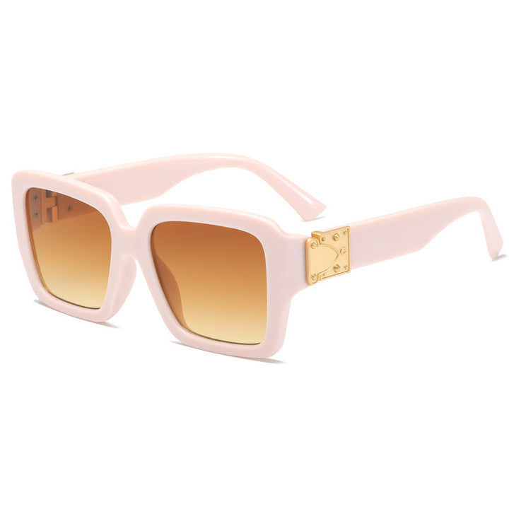 Women's oversized fashionable sunglasses with luxurious metal accents Kalsten