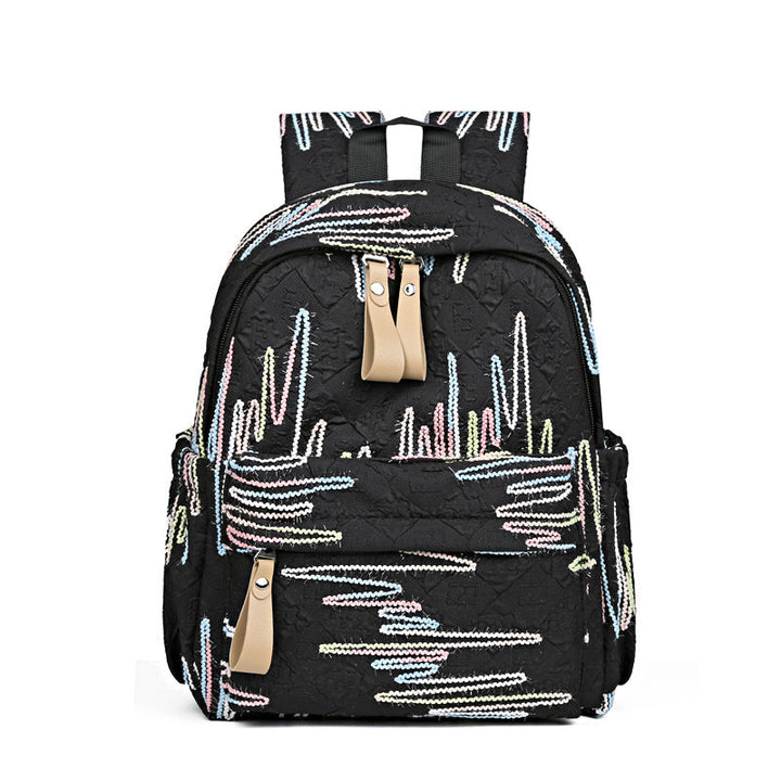 Stylish Textured Patterned Backpack