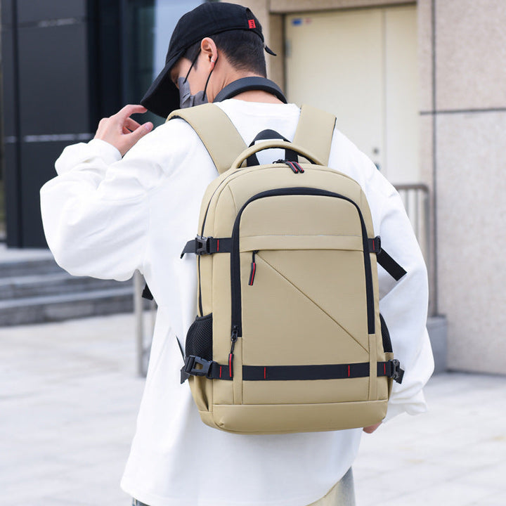 Backpack with ergonomic carrying system and multifunctional compartments Kalsten