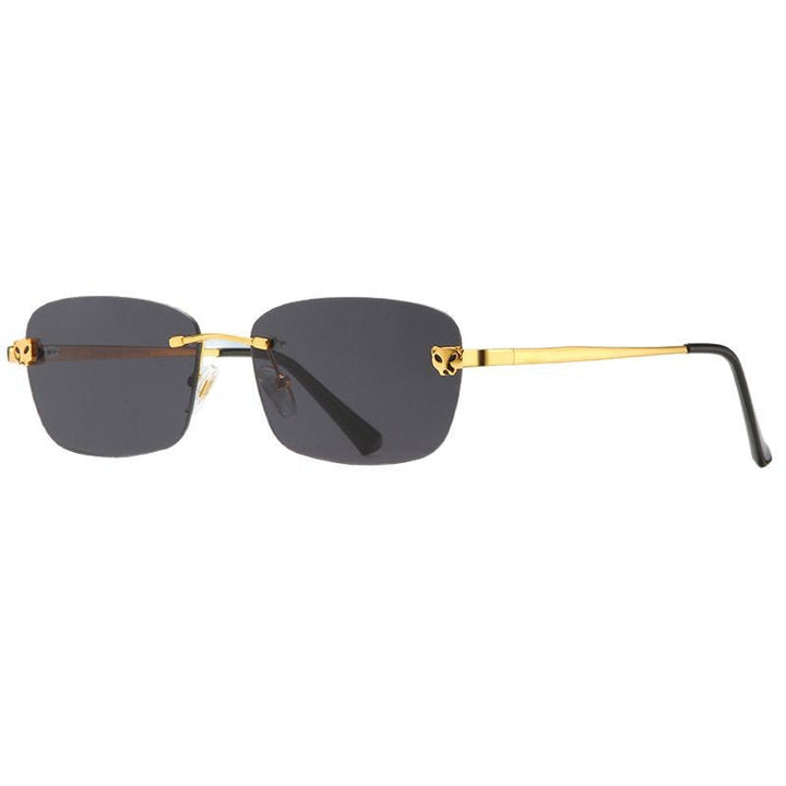 Women’s fashionable half-frame glasses with elegant metal frame Kalsten